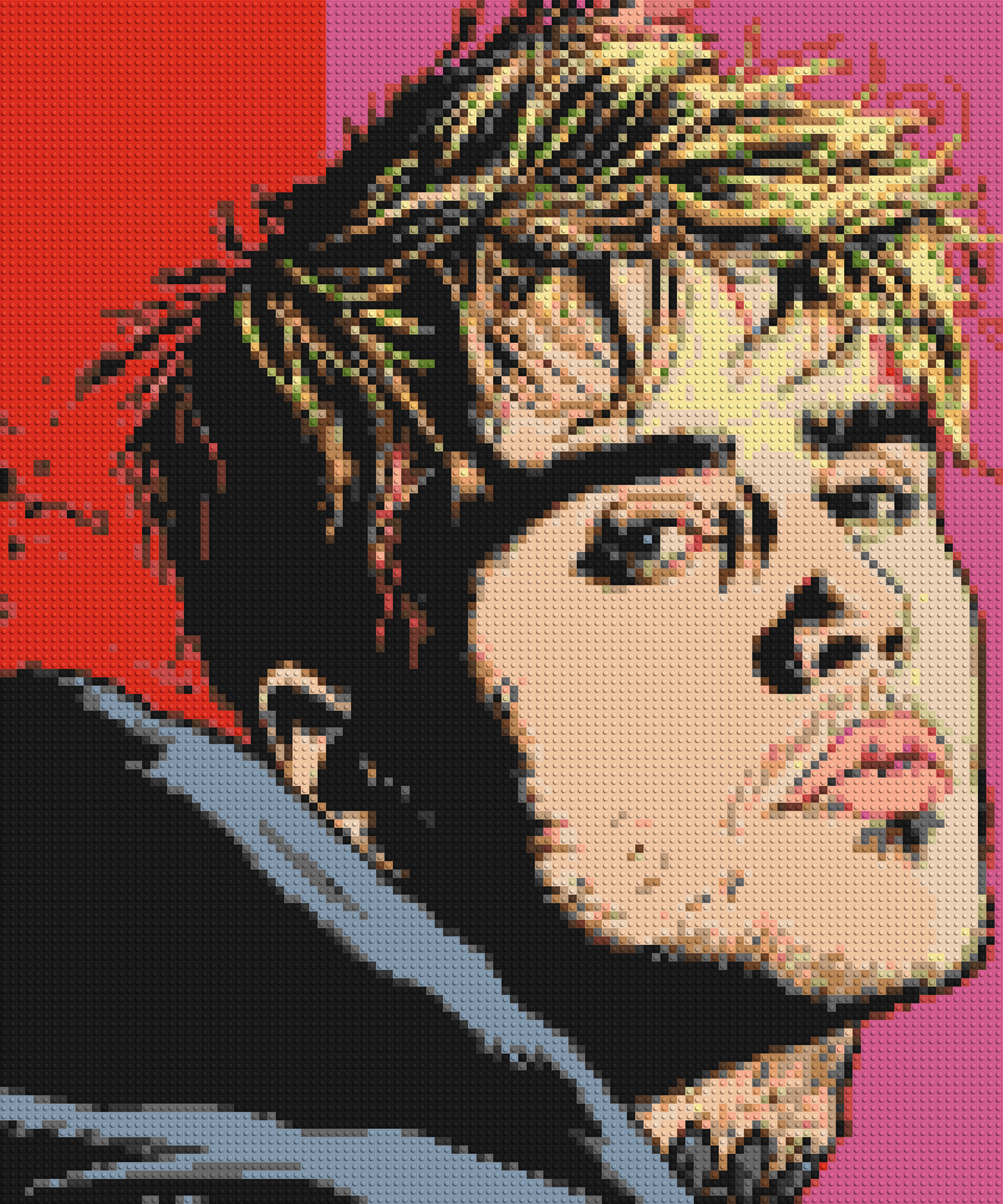 Justin Bieber - Brick Art Mosaic Kit 5x6 large