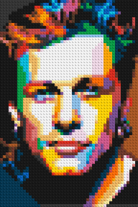 Jon Bon Jovi Pop Art - Brick Art Mosaic Kit 2x3 large