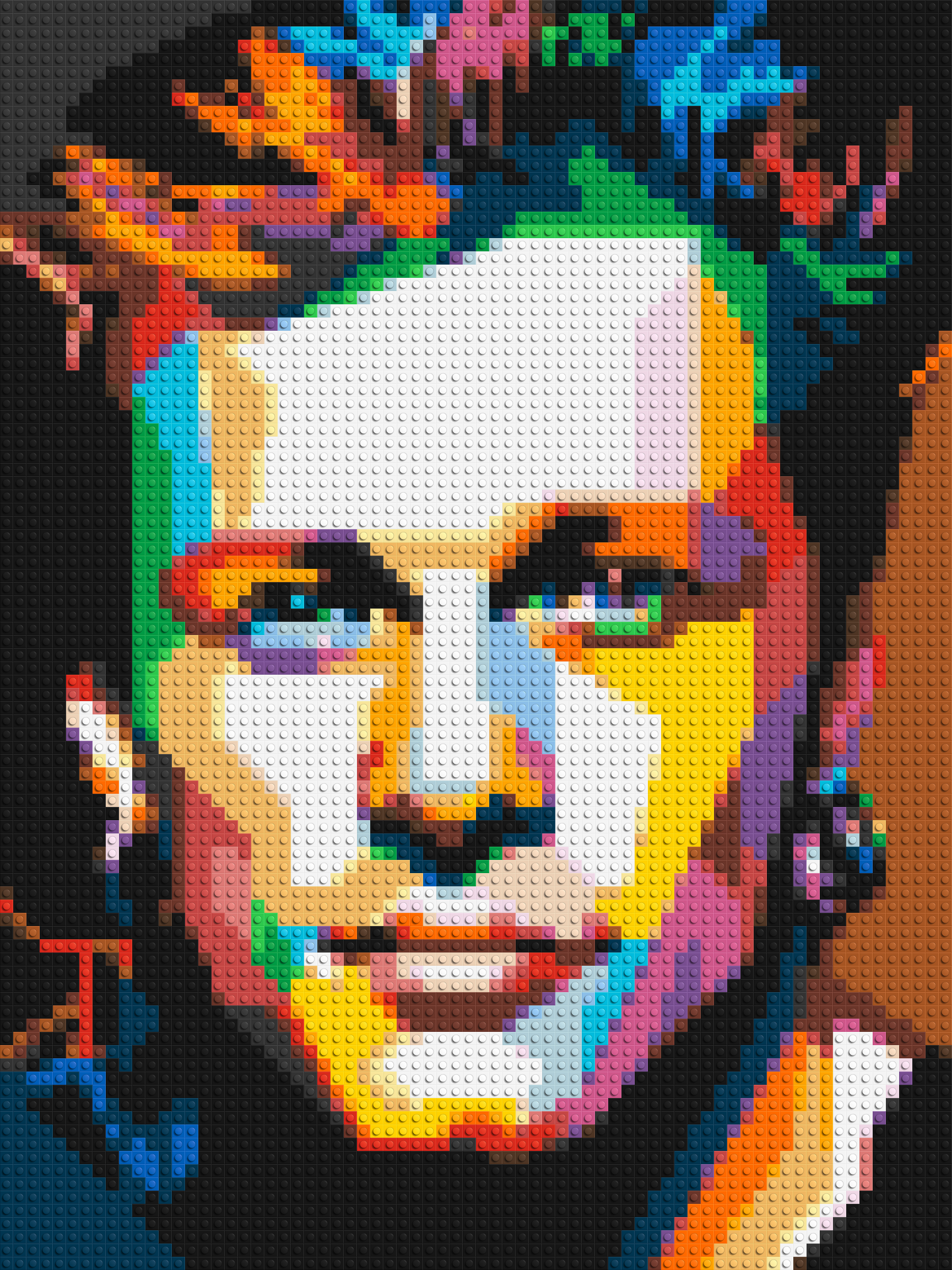 Jon Bon Jovi Pop Art - Brick Art Mosaic Kit 3x4 large