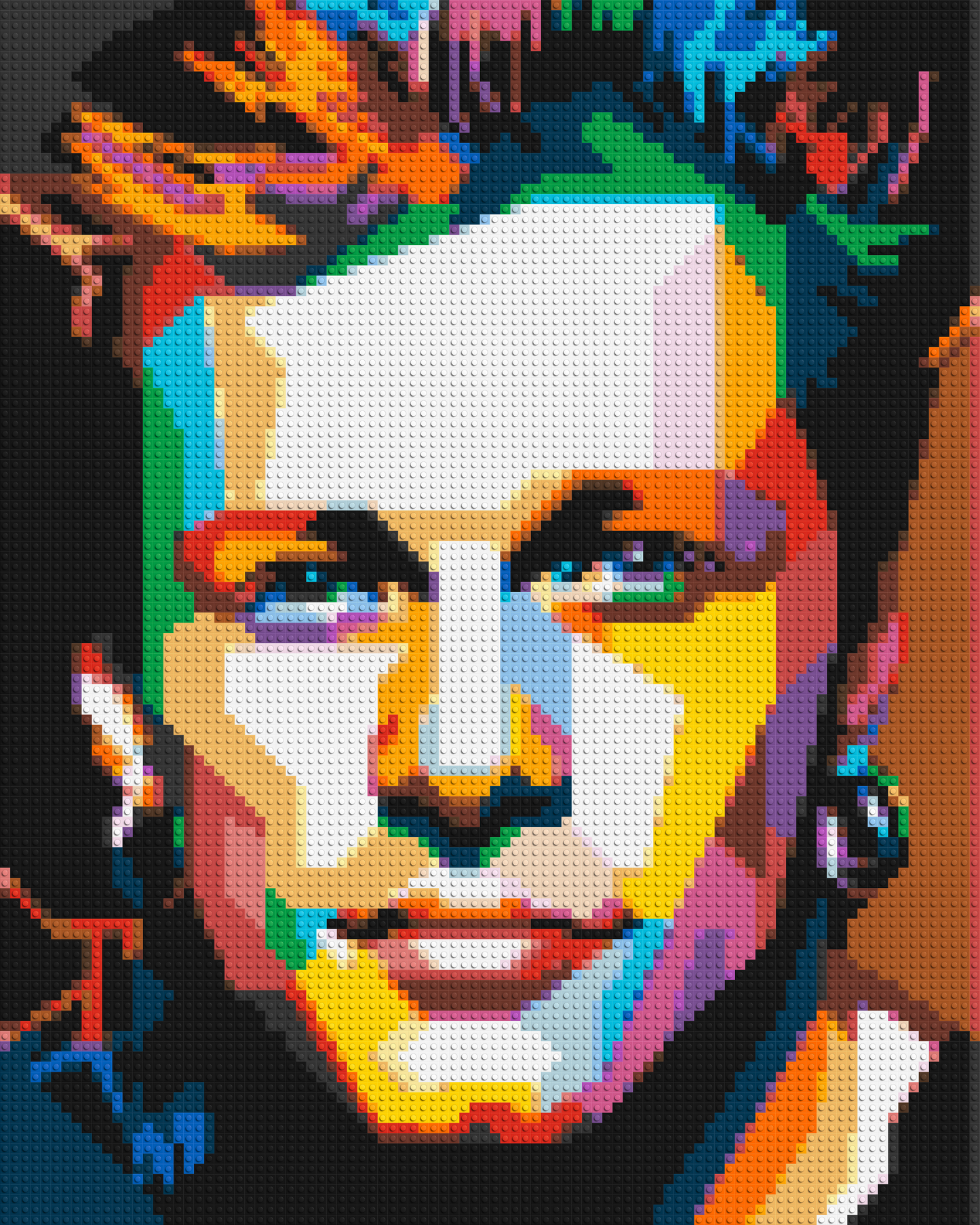 Jon Bon Jovi Pop Art - Brick Art Mosaic Kit 4x5 large