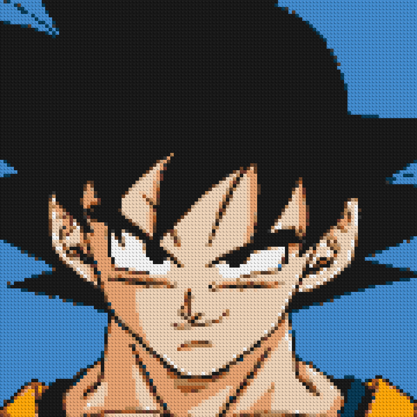 Goku - Brick Art Mosaic Kit 5x5 large