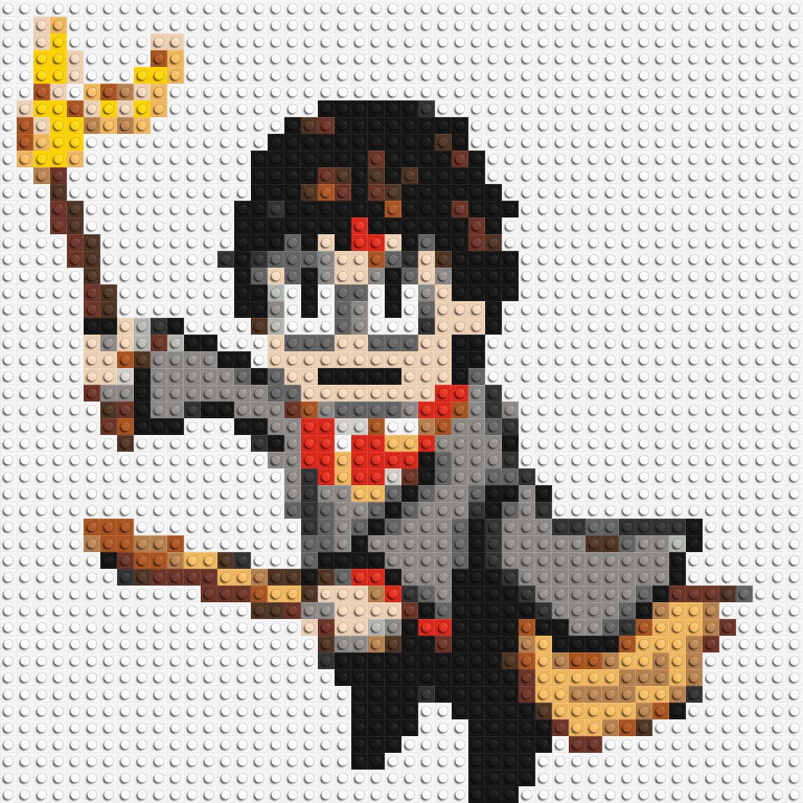 Harry Potter Pixel Art - Brick Art Mosaic Kit 2x2 large