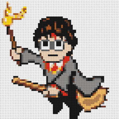 Harry Potter Pixel Art - Brick Art Mosaic Kit 3x3 large