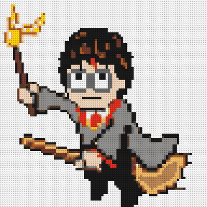 Harry Potter Pixel Art - Brick Art Mosaic Kit 4x4 large