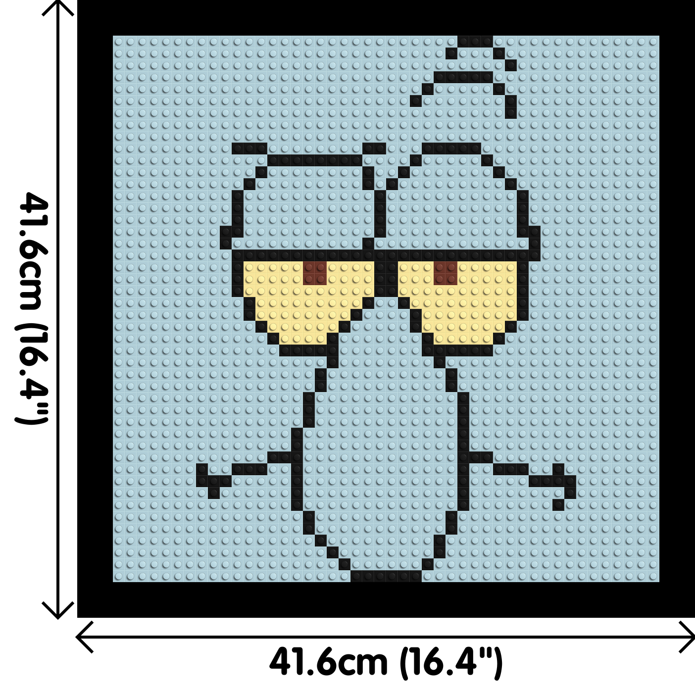 Squidward - Brick Art Mosaic Kit 2x2 dimensions with frame