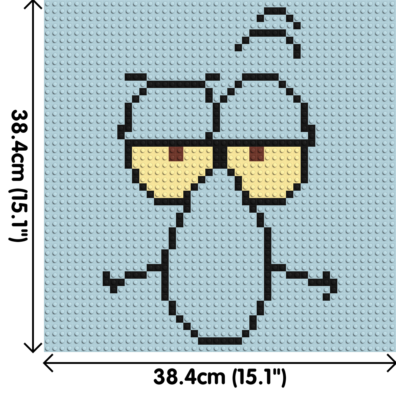 Squidward - Brick Art Mosaic Kit 2x2 dimensions