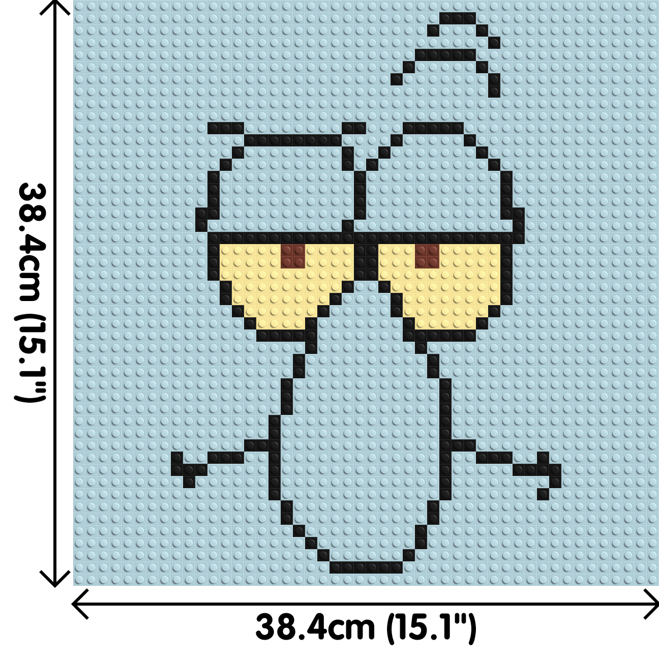 Squidward - Brick Art Mosaic Kit 2x2 dimensions