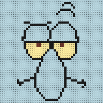 Squidward - Brick Art Mosaic Kit 2x2 large