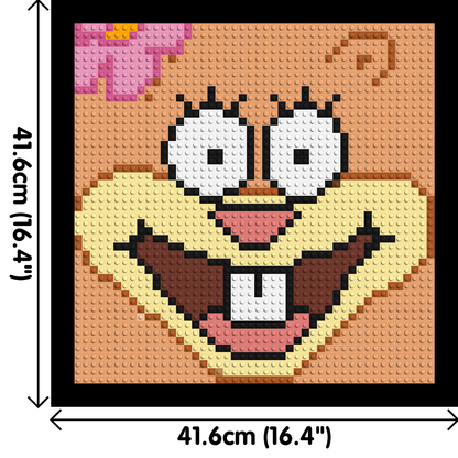 Sandy Cheeks - Brick Art Mosaic Kit 2x2 large