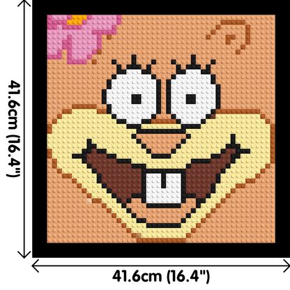 Sandy Cheeks - Brick Art Mosaic Kit 2x2 large