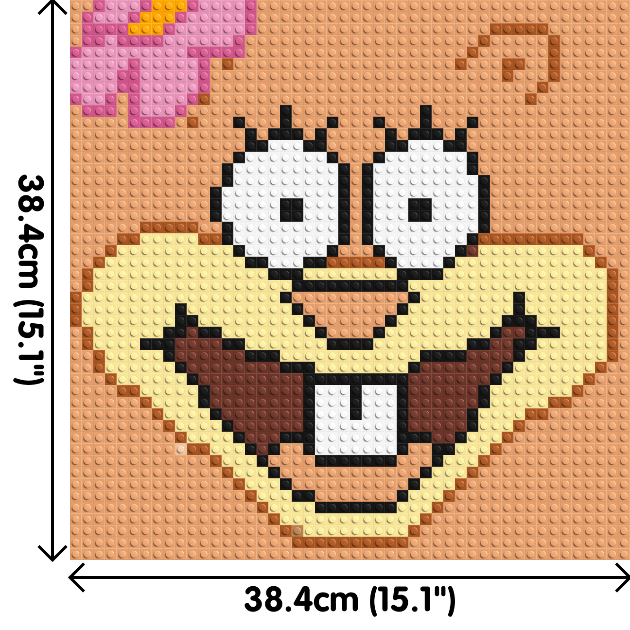 Sandy Cheeks - Brick Art Mosaic Kit 2x2 large