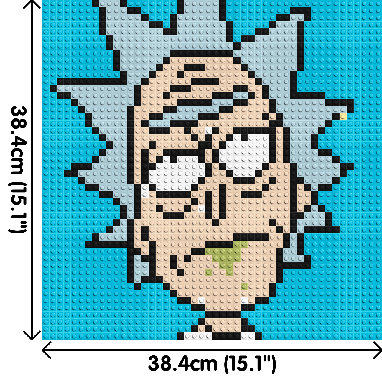 Rick Sanchez - Brick Art Mosaic Kit 2x2 dimensions