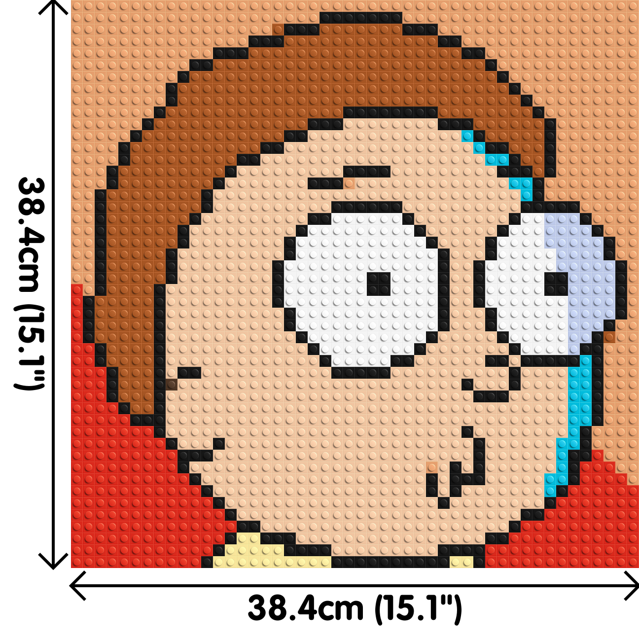 Morty Smith - Brick Art Mosaic Kit 2x2 dimensions