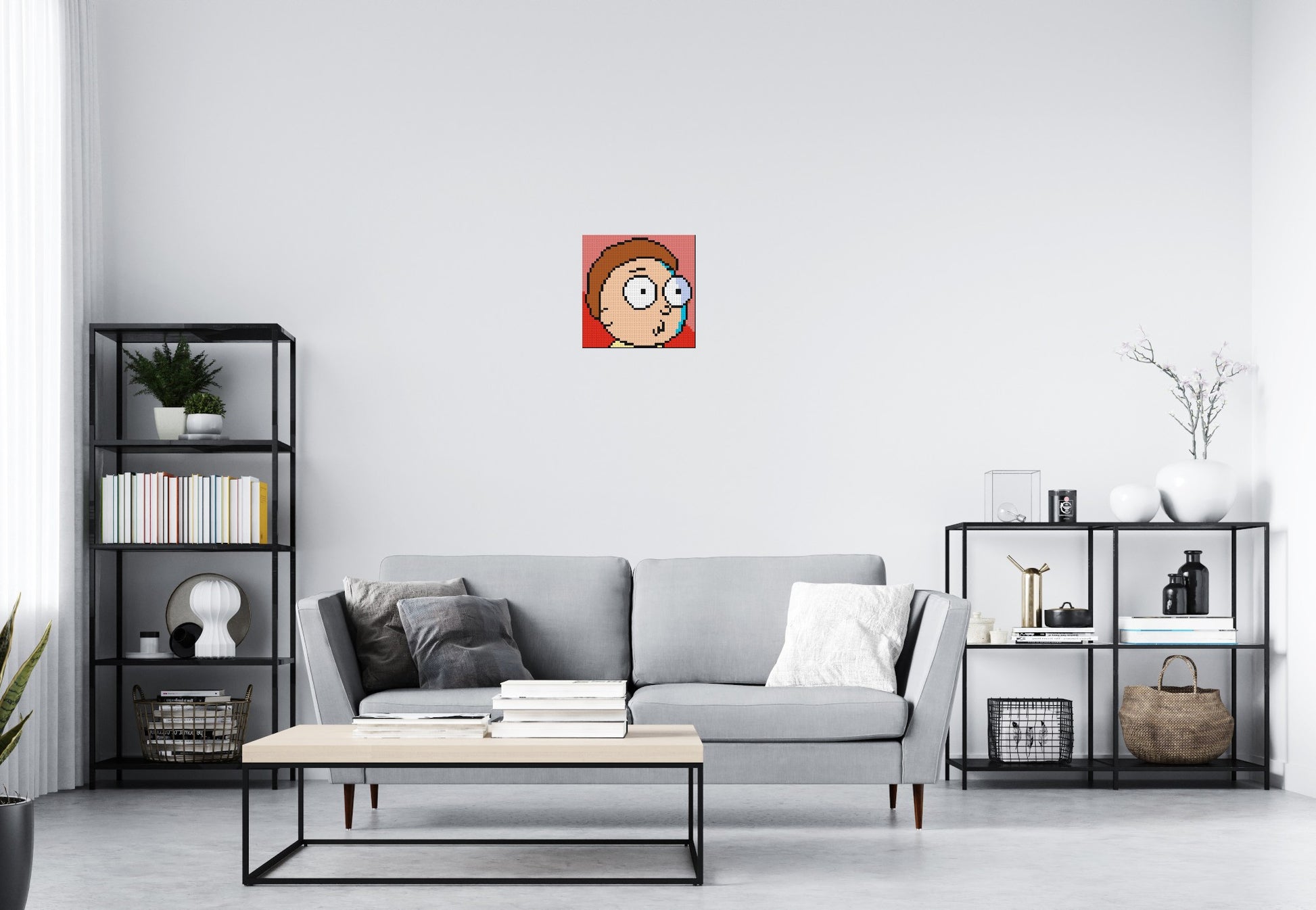 Morty Smith - Brick Art Mosaic Kit 2x2 scene