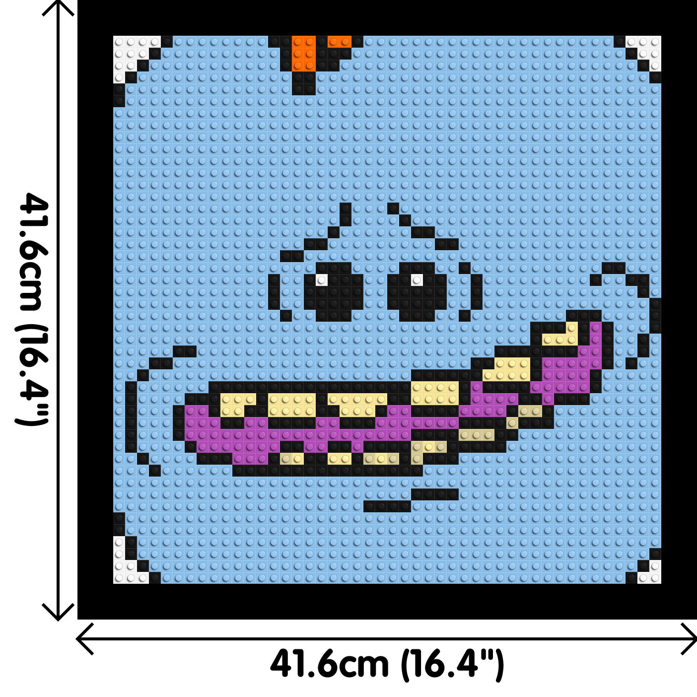 Mr. Meeseeks - Brick Art Mosaic Kit 2x2 large