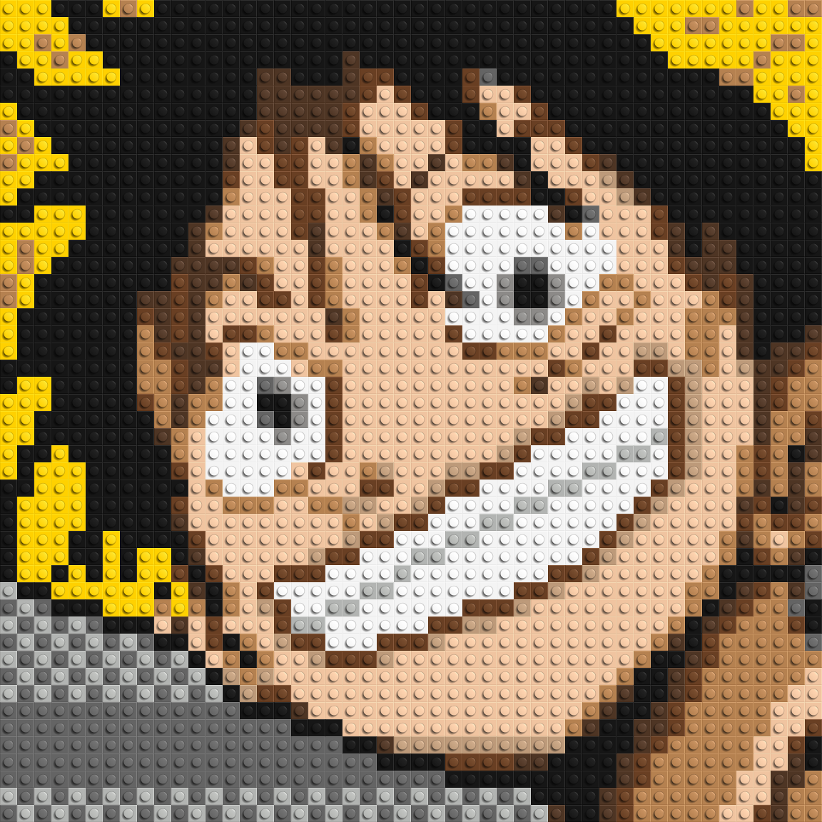 Monkey D. Luffy #2 (One Piece) - Brick Art Mosaic Kit 2x2 large