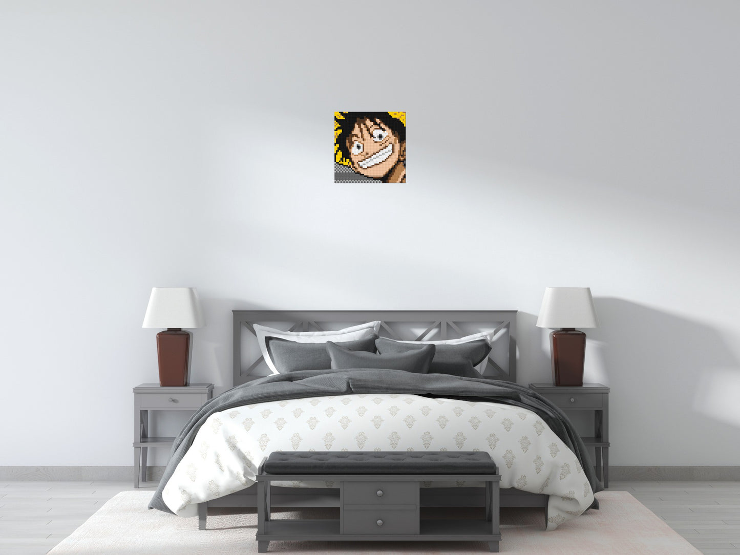 Monkey D. Luffy #2 (One Piece) - Brick Art Mosaic Kit 2x2 large