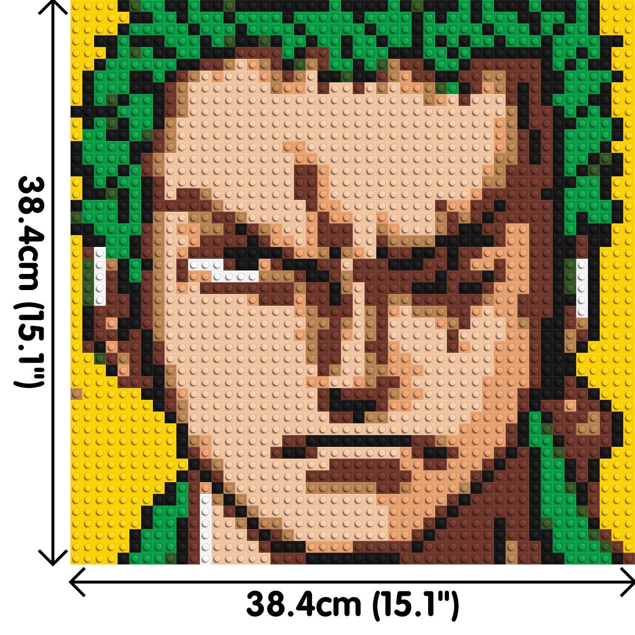 Roronoa Zoro (One Piece) - Brick Art Mosaic Kit 2x2 dimensions