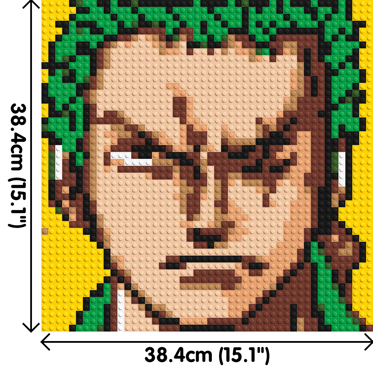 Roronoa Zoro (One Piece) - Brick Art Mosaic Kit 2x2 dimensions