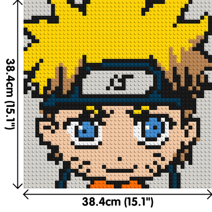 Naruto Uzumaki - Brick Art Mosaic Kit 2x2 large