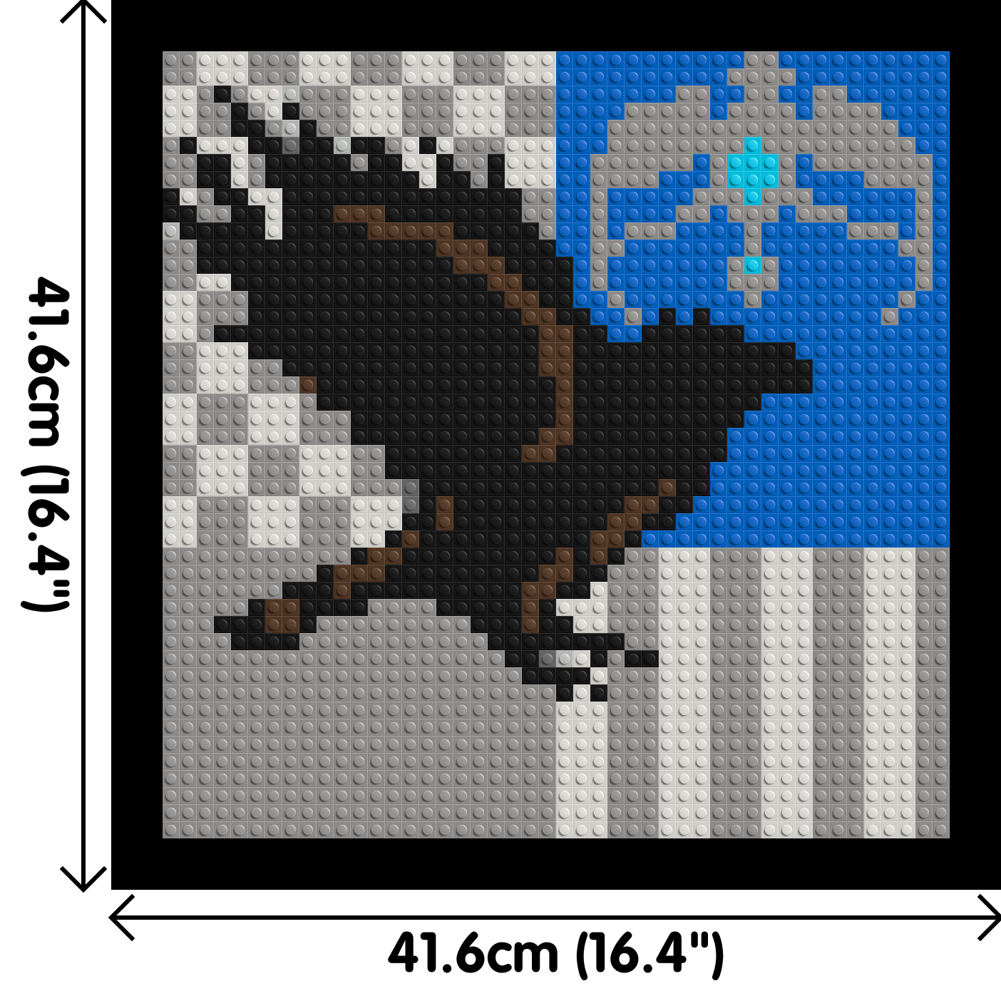 Ravenclaw Coat of Arms (Harry Potter) - Brick Art Mosaic Kit 2x2 large