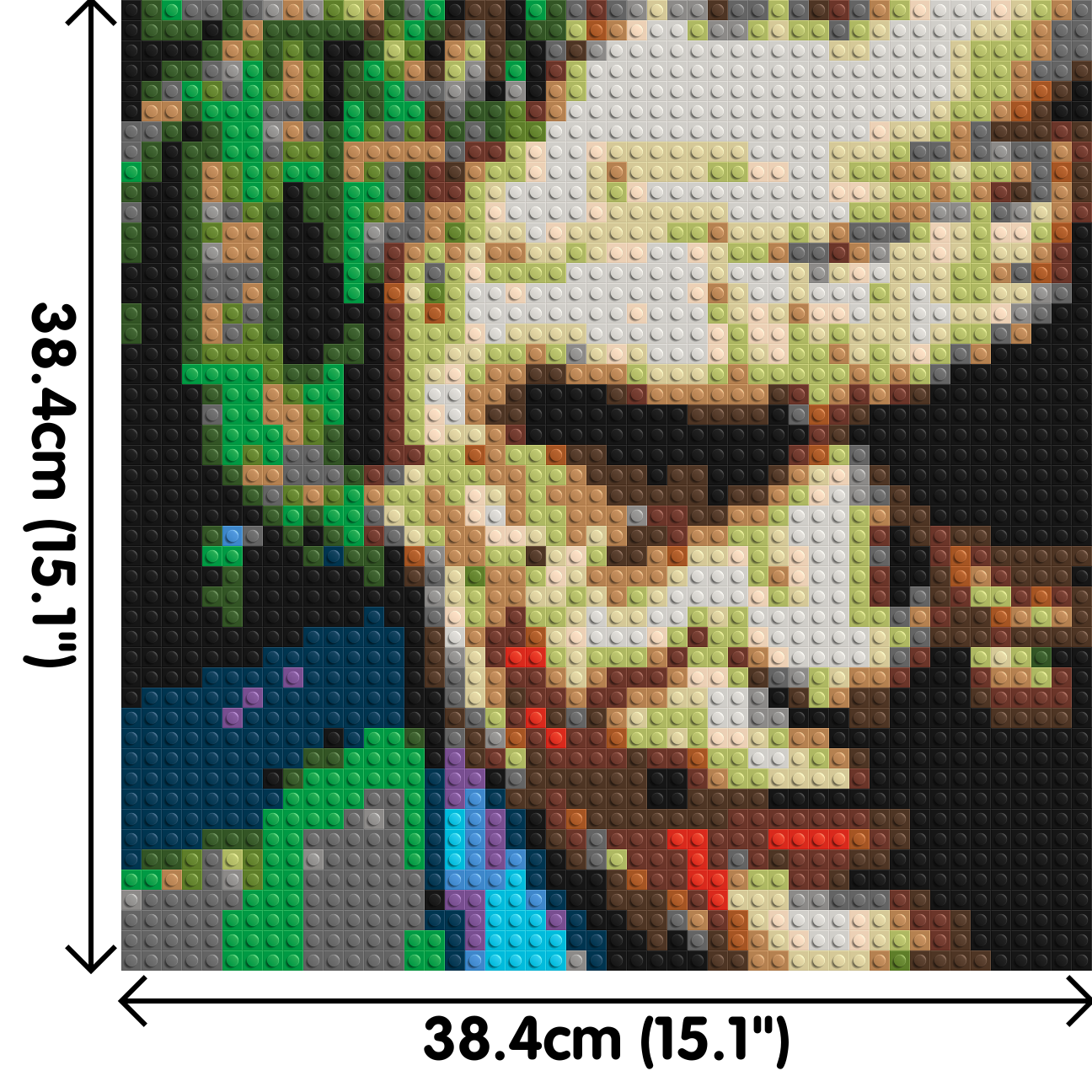 Joker #2 - Brick Art Mosaic Kit 2x2 large