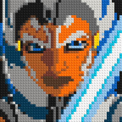 Ahsoka Tano - Brick Art Mosaic Kit 2x2 large