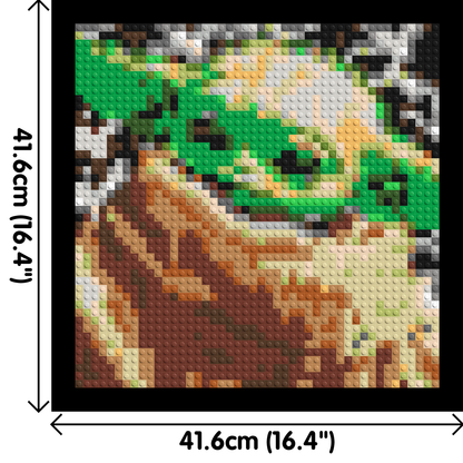 Grogu (Baby Yoda) - Brick Art Mosaic Kit 2x2 large