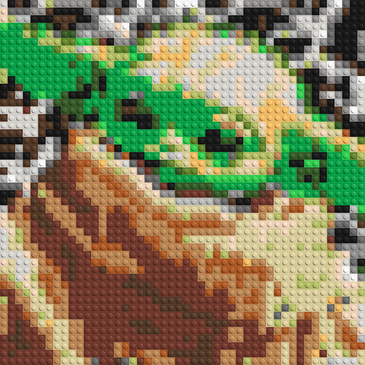 Grogu (Baby Yoda) - Brick Art Mosaic Kit 2x2 large