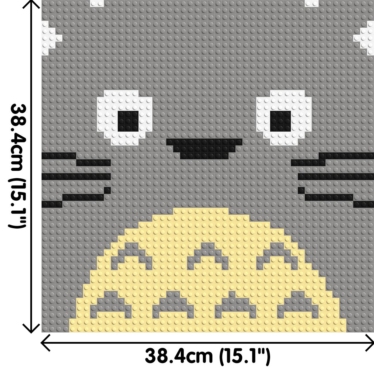 Totoro - Brick Art Mosaic Kit 2x2 large
