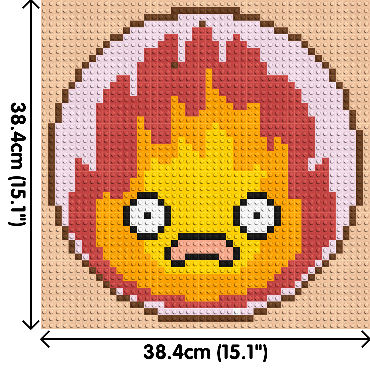 Calcifer - Brick Art Mosaic Kit 2x2 large