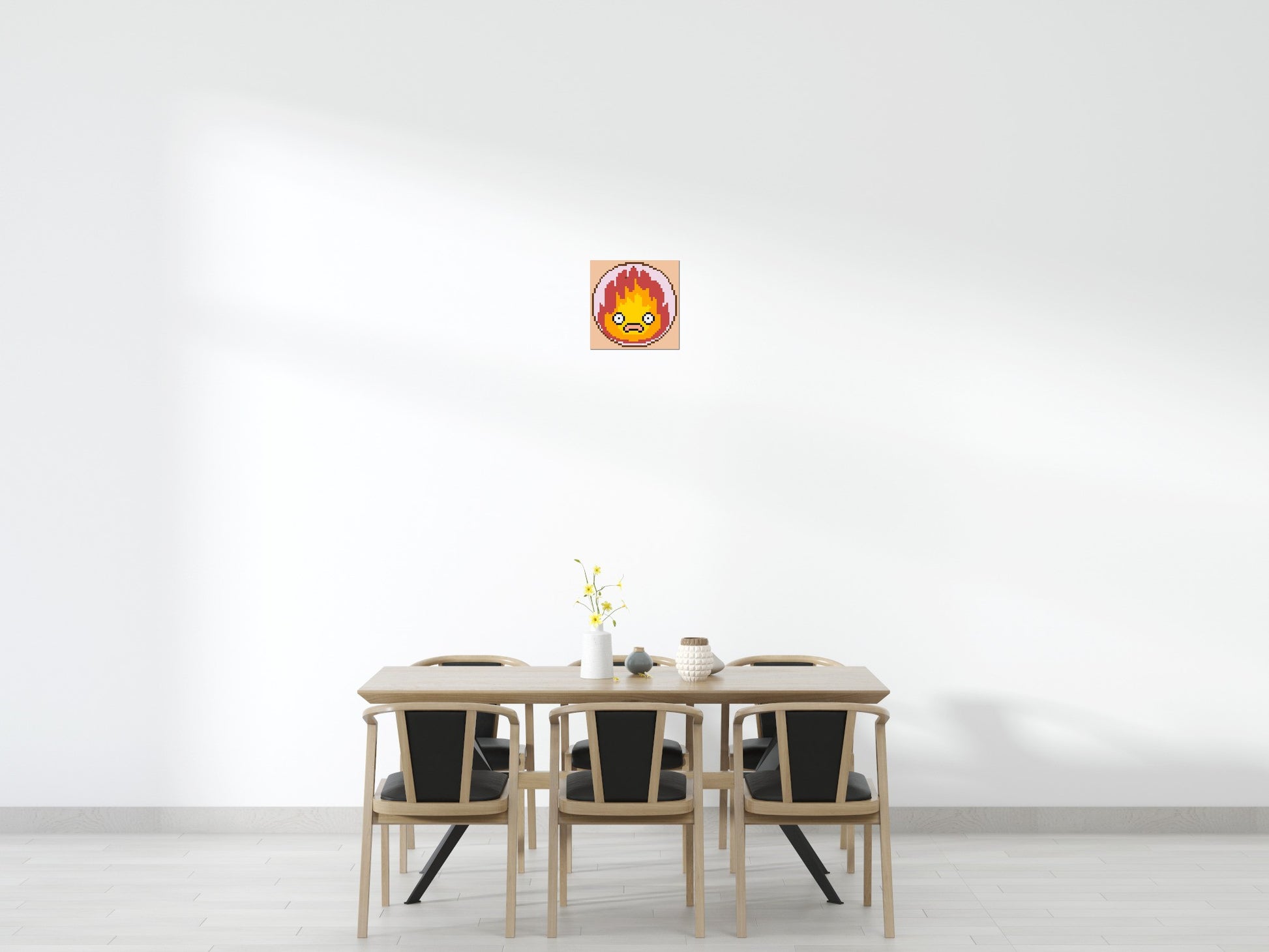 Calcifer - Brick Art Mosaic Kit 2x2 scene