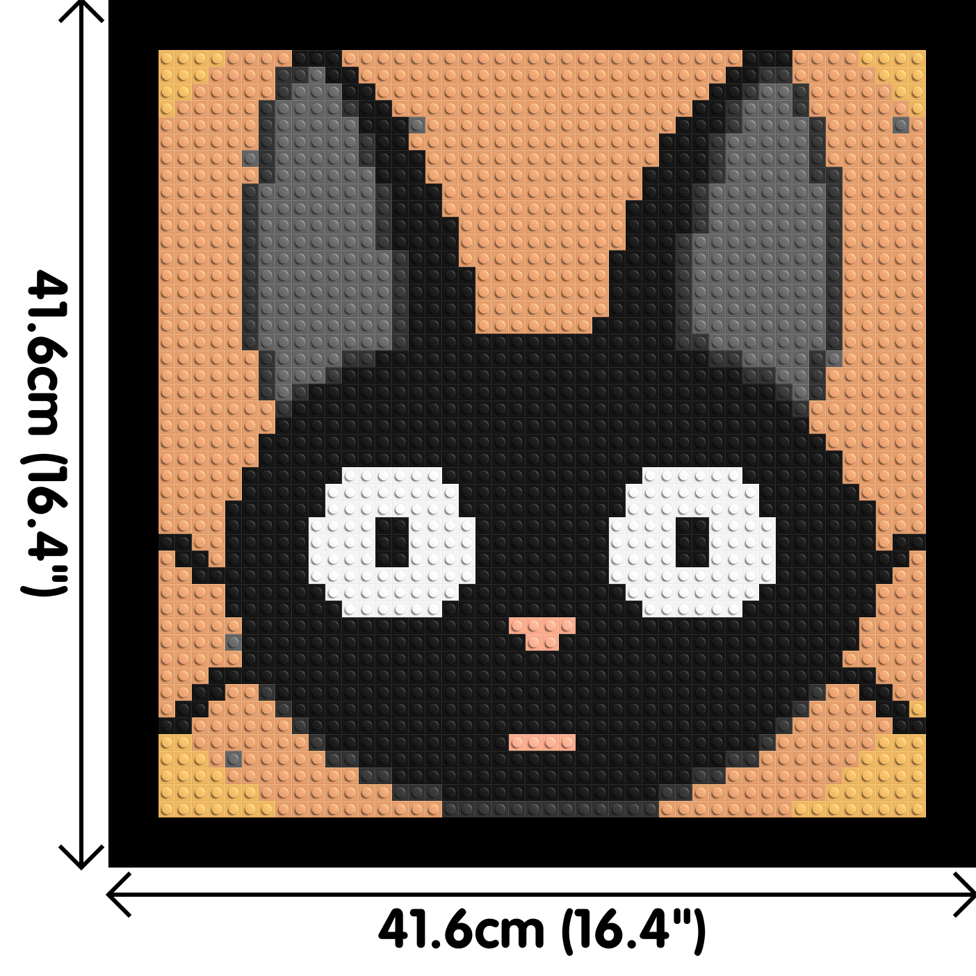 Jiji (Ghibli) - Brick Art Mosaic Kit  2x2 dimensions with frame