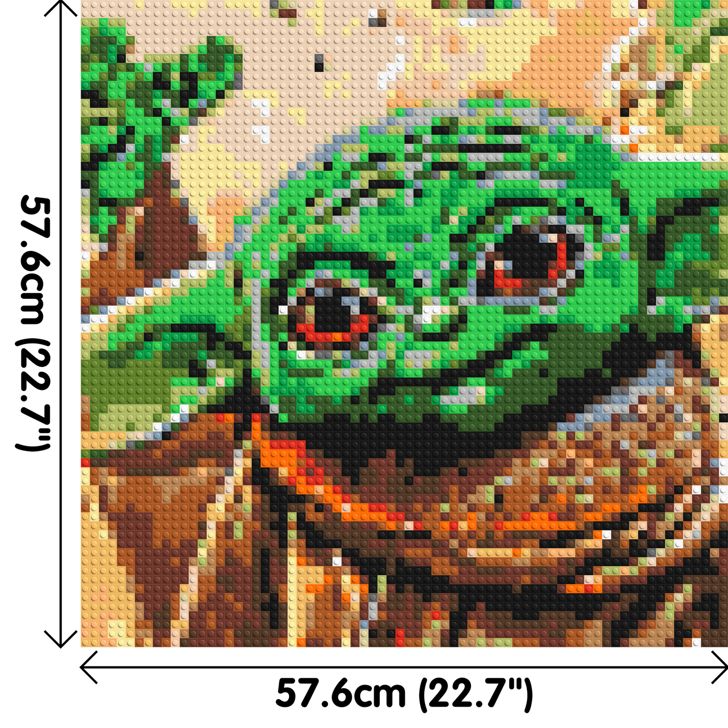 Grogu #2 - Brick Art Mosaic Kit 3x3 large