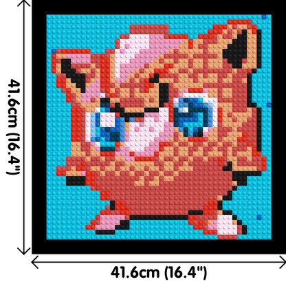 Jigglypuff Pixel Art - Brick Art Mosaic Kit 2x2 large