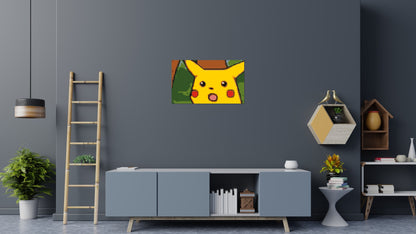 Surprised Pikachu Face Meme - Brick Art Mosaic Kit 5x3 large