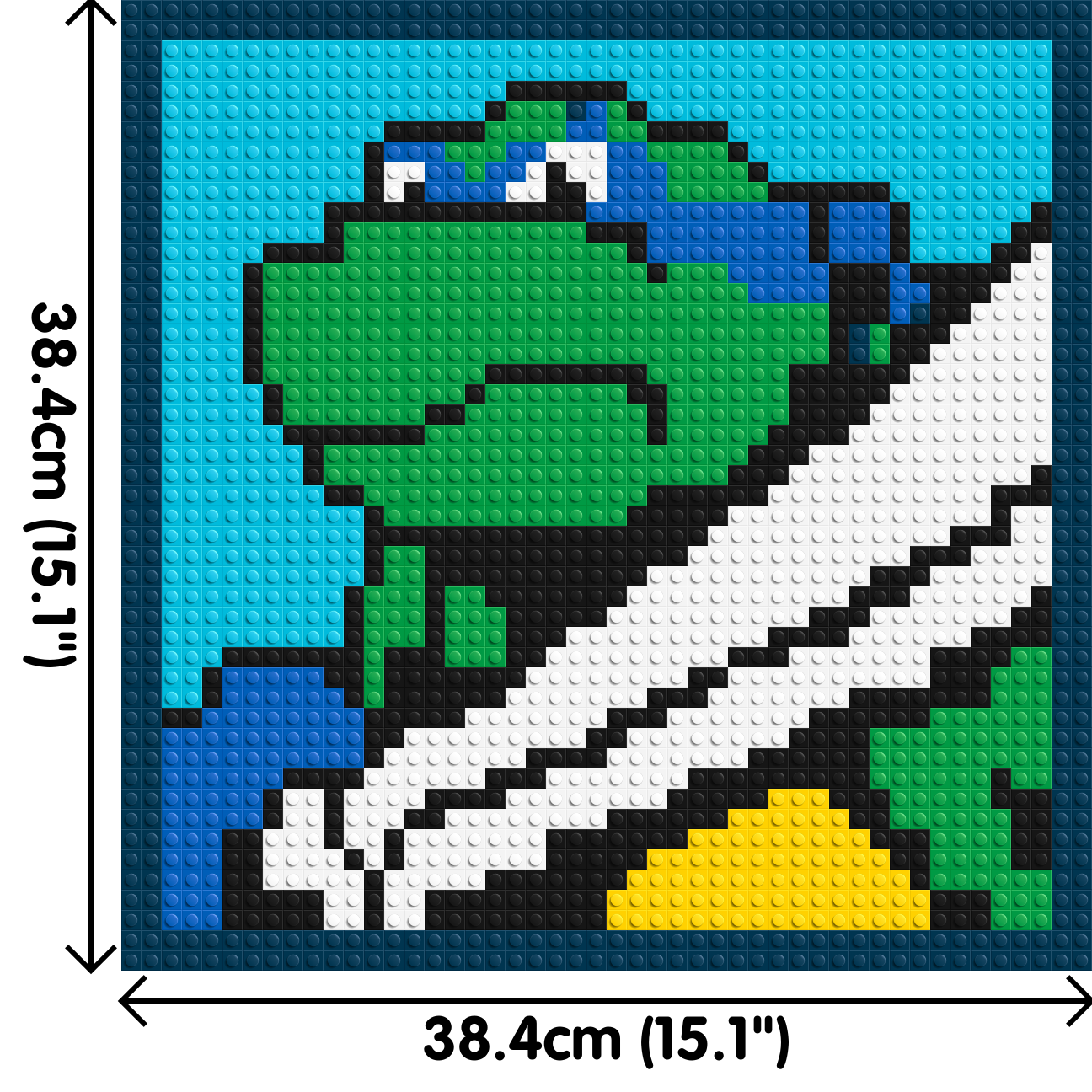 Leonardo (TMNT)  - Brick Art Mosaic Kit 2x2 large