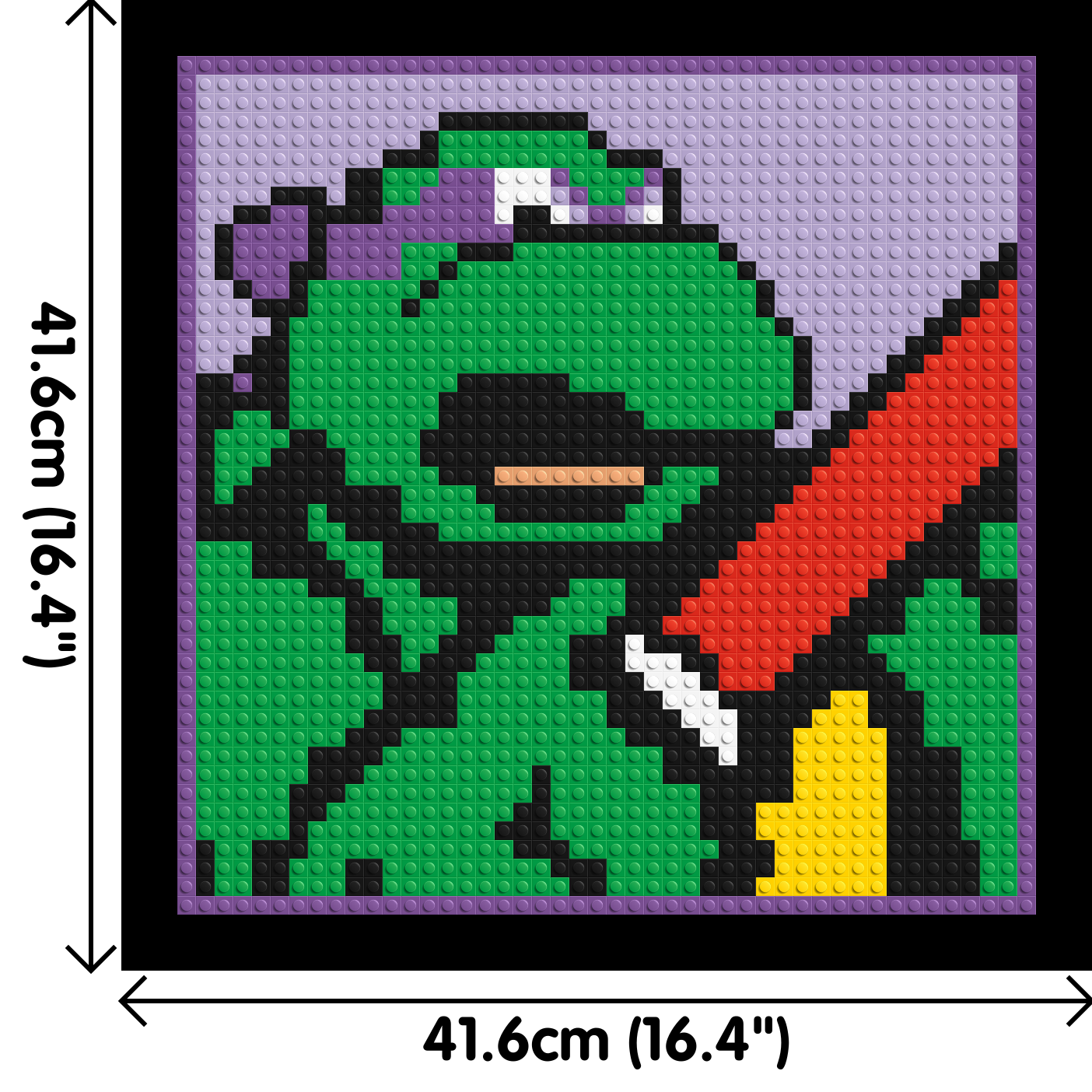 Donatello (TMNT)  - Brick Art Mosaic Kit 2x2 large