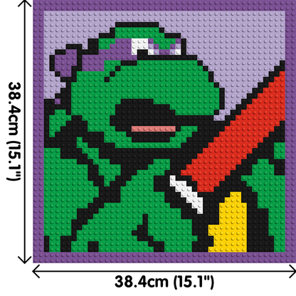 Donatello (TMNT)  - Brick Art Mosaic Kit 2x2 large