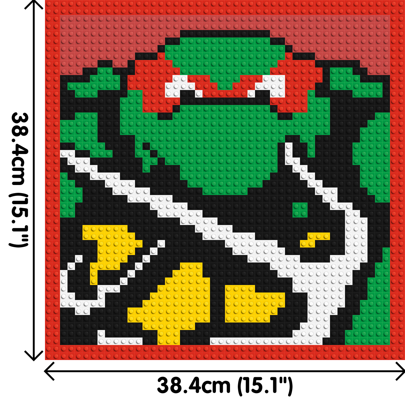 Raphael (TMNT)  - Brick Art Mosaic Kit 2x2 dimensions