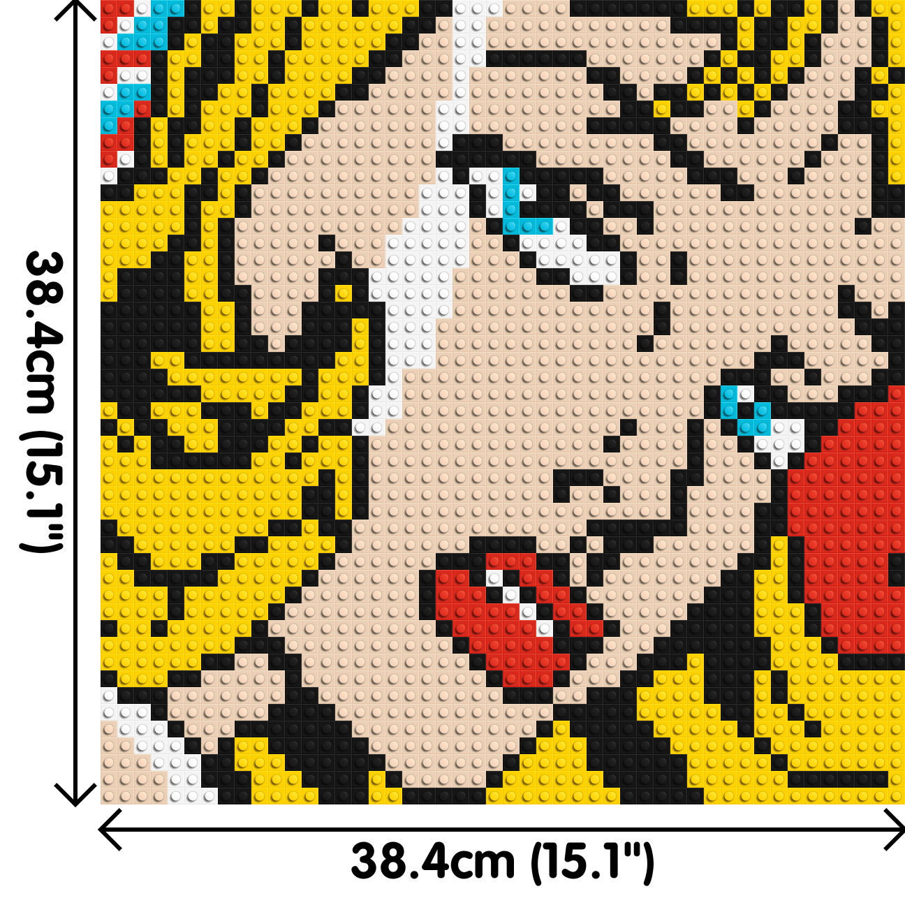 Pop Art Girl #3 - Brick Art Mosaic Kit 2x2 large