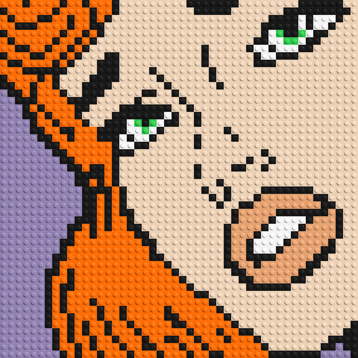 Pop Art Girl #4 - Brick Art Mosaic Kit 2x2 large