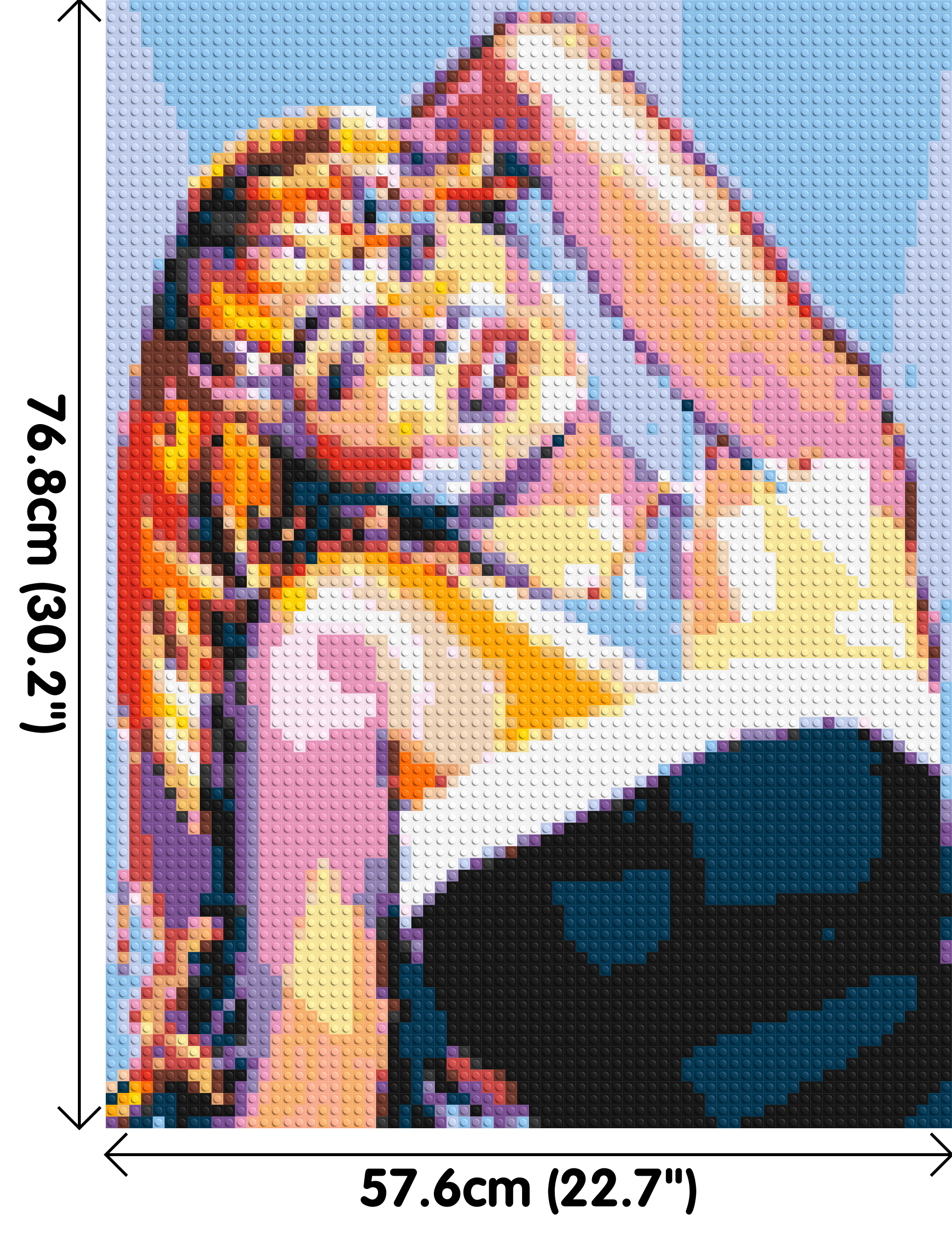 Sabrina Carpenter - Brick Art Mosaic Kit 3x4 dimensions