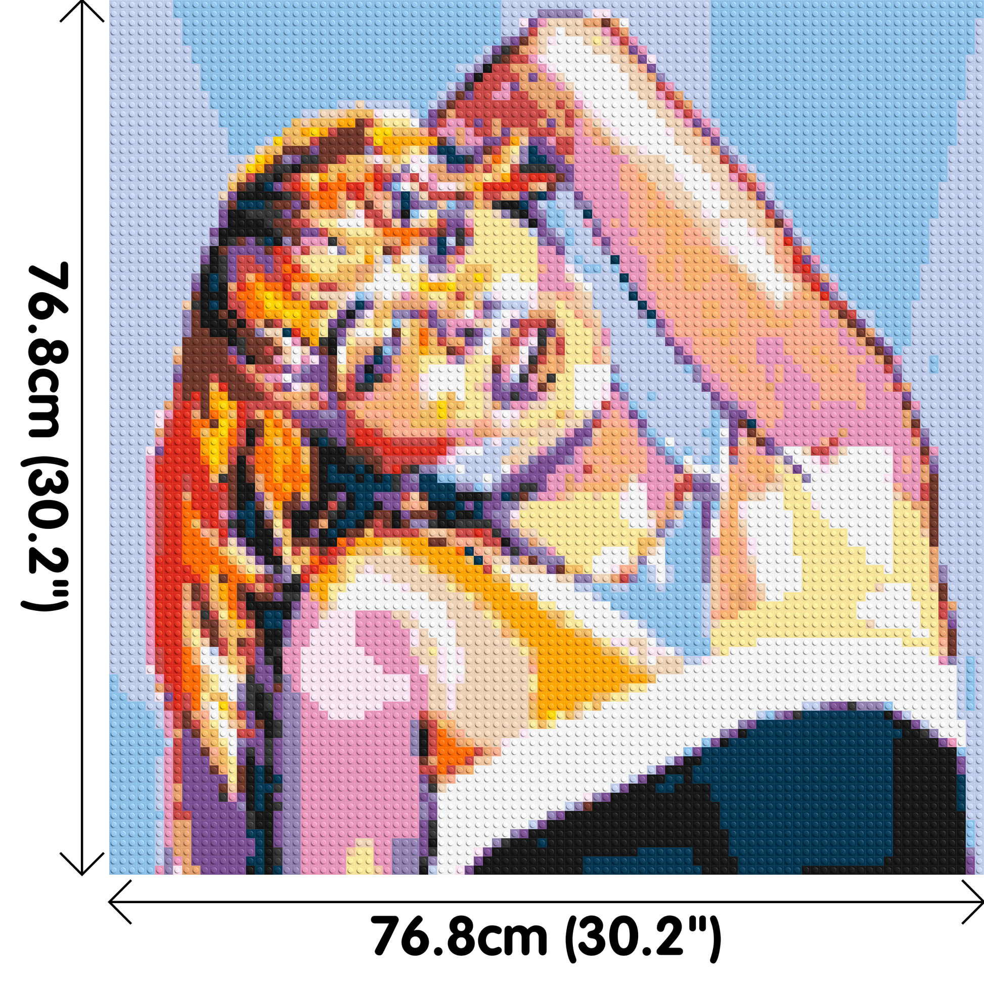 Sabrina Carpenter - Brick Art Mosaic Kit 4x4 dimensions