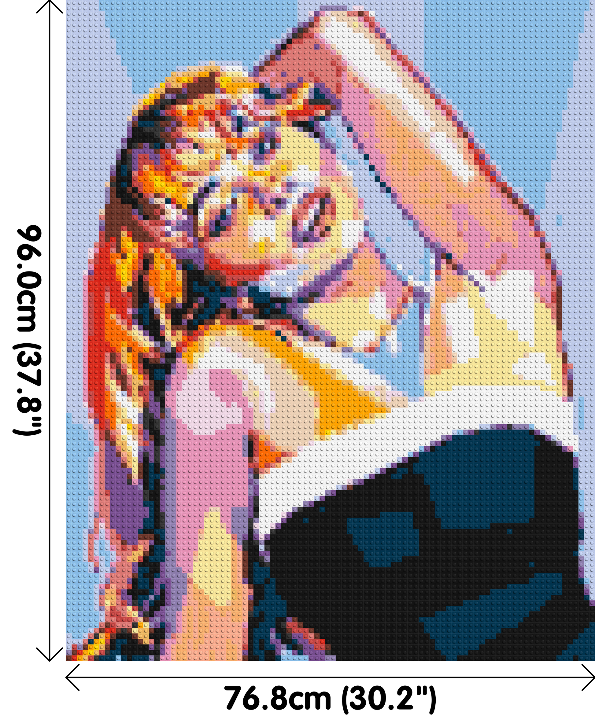 Sabrina Carpenter - Brick Art Mosaic Kit 4x5 dimensions