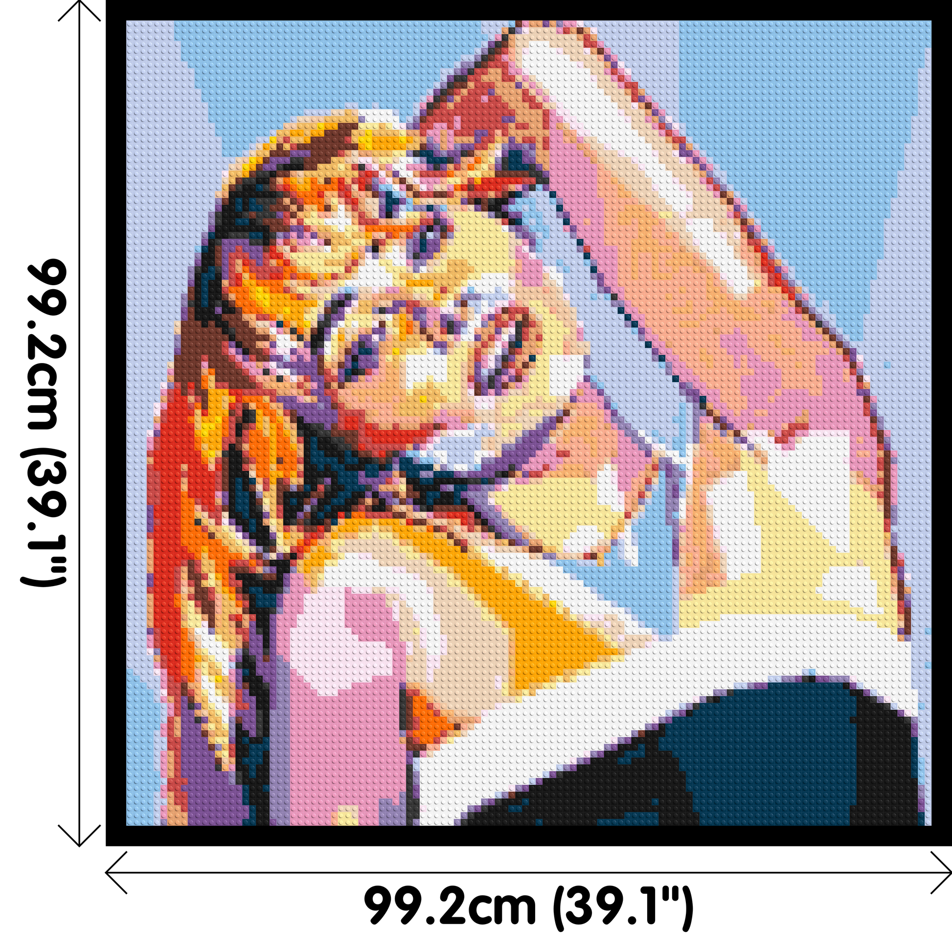 Sabrina Carpenter - Brick Art Mosaic Kit 5x5 dimensions with frame