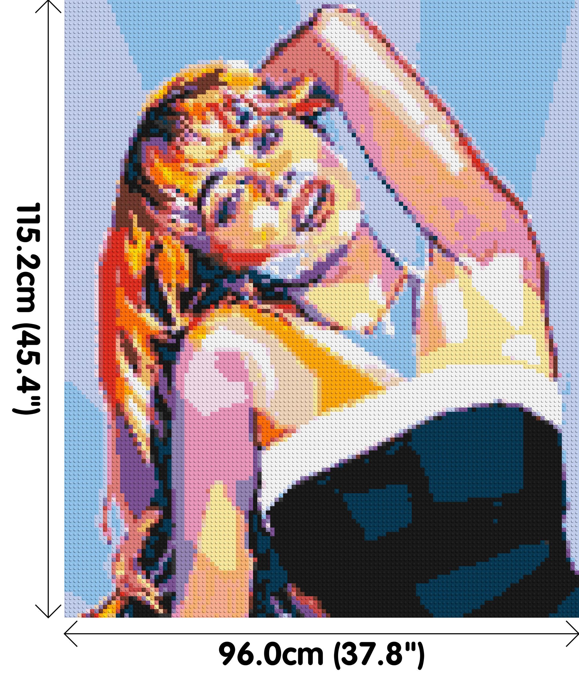 Sabrina Carpenter - Brick Art Mosaic Kit 5x6 dimensions