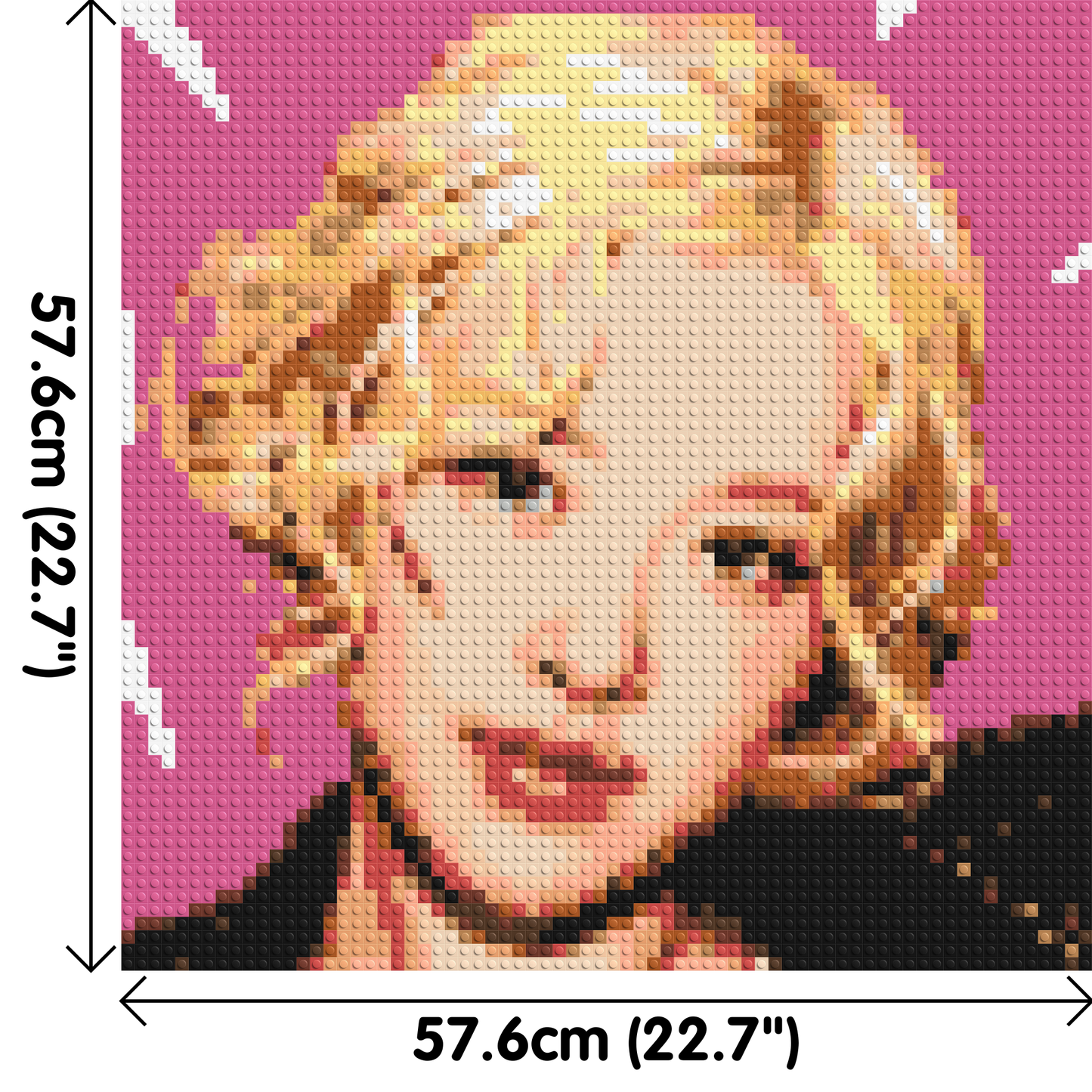 Rosé - Brick Art Mosaic Kit 3x3 large