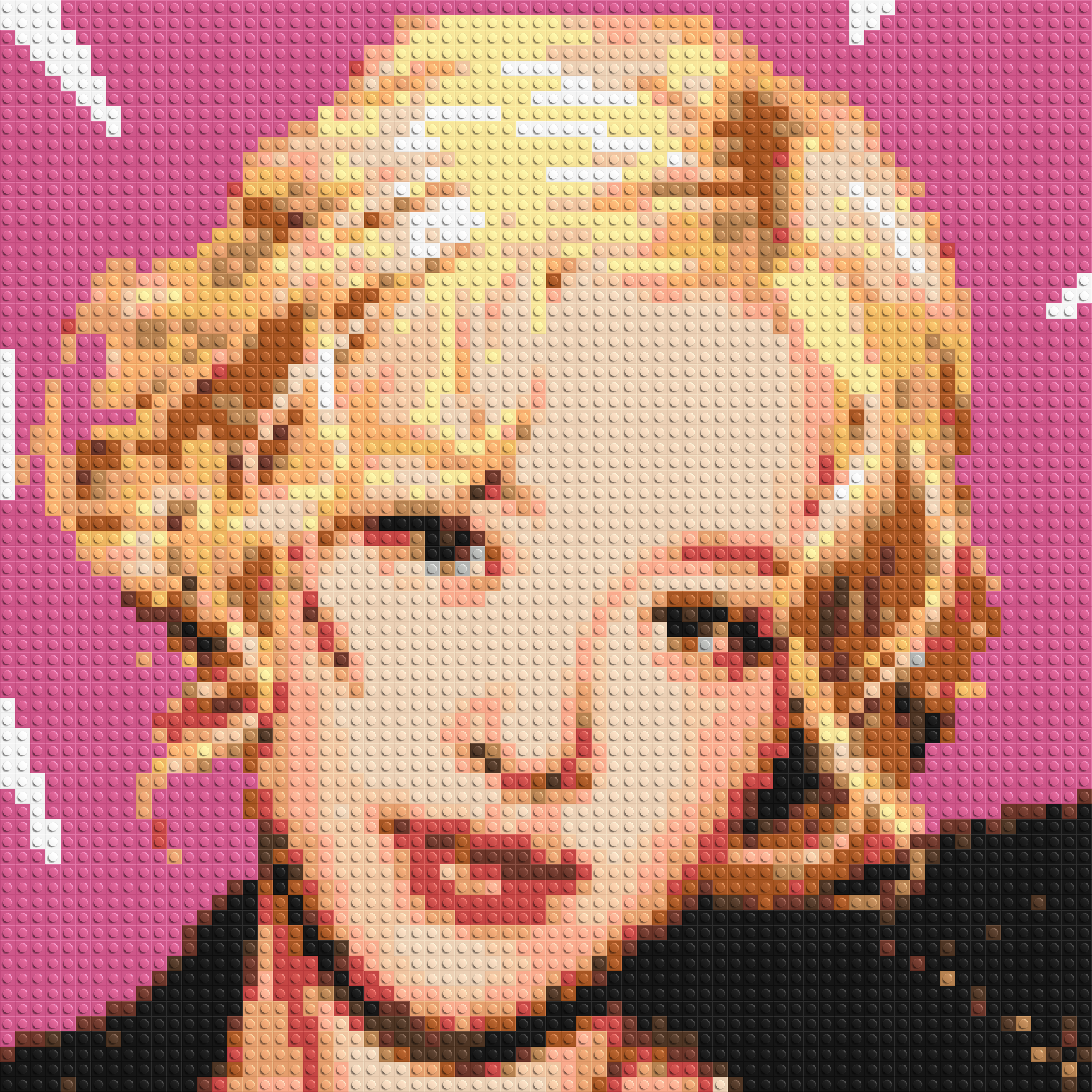 Rosé - Brick Art Mosaic Kit 3x3 large