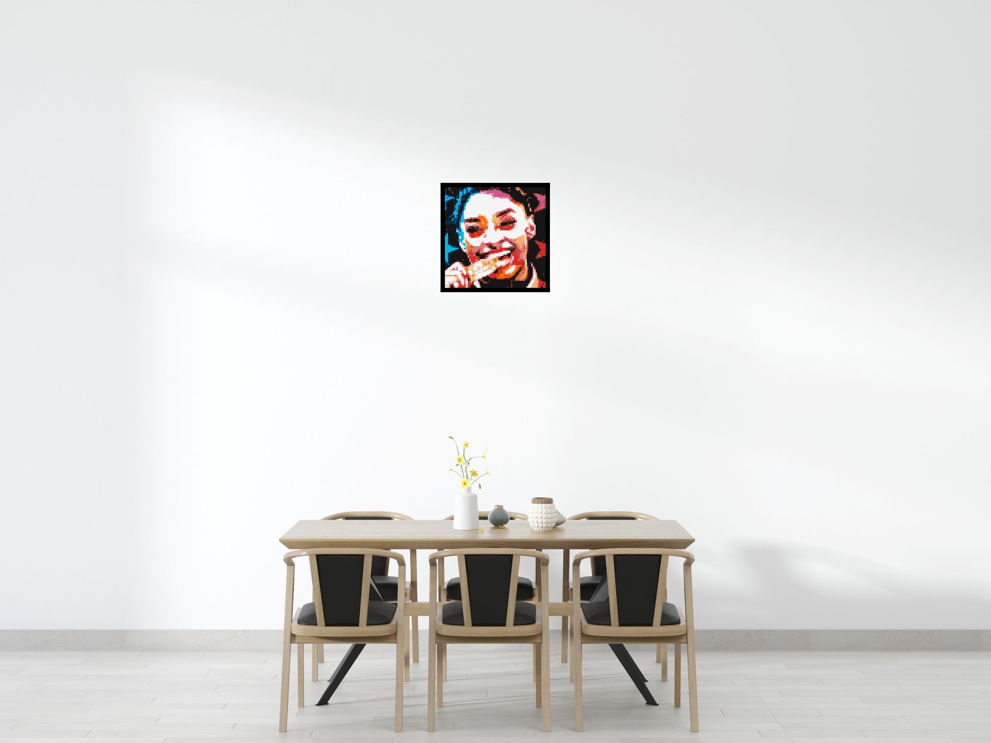 Simone Biles - Brick Art Mosaic Kit 3x3 scene with frame
